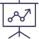 presentation board line icon