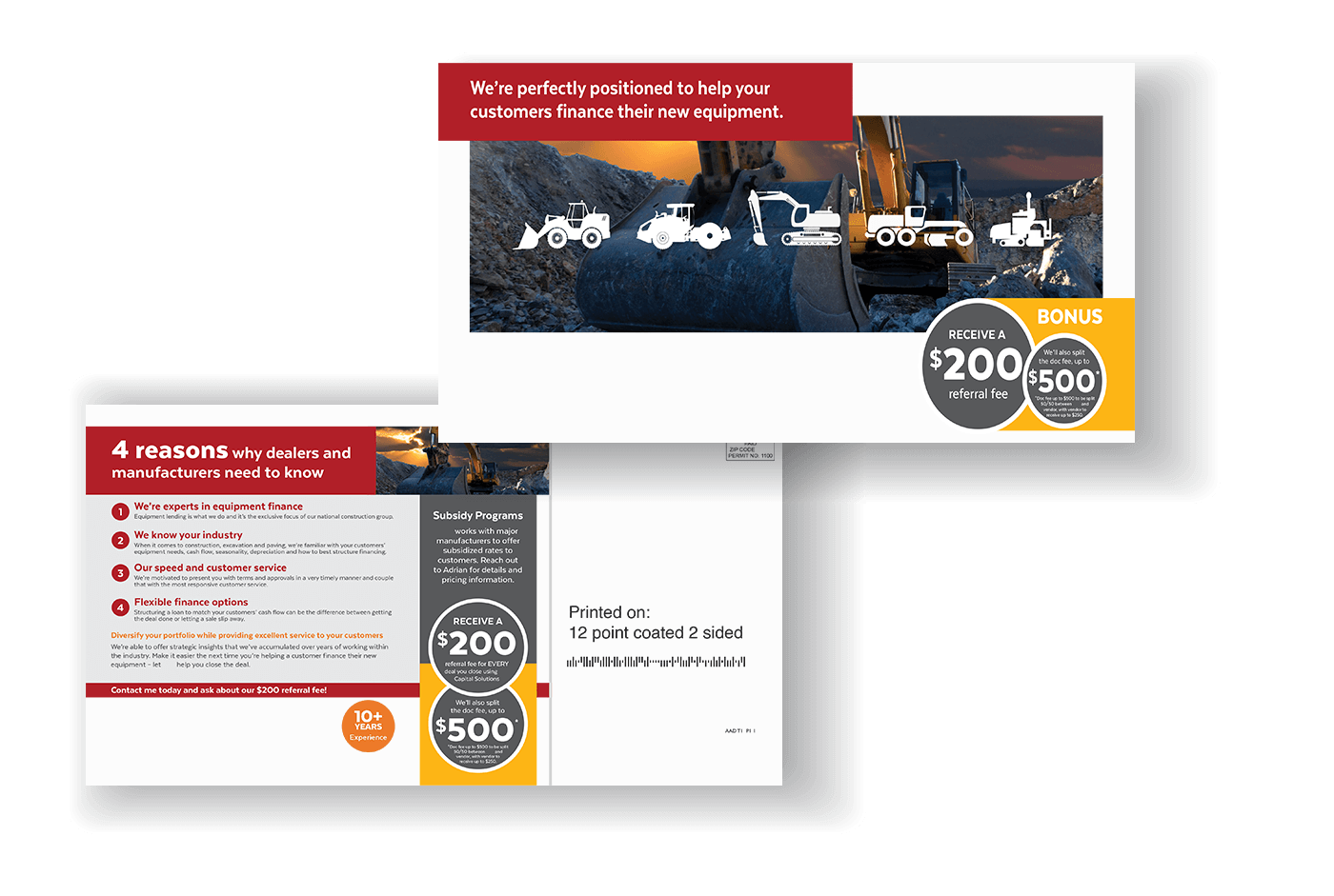 Equipment Finance Mailer Mockup