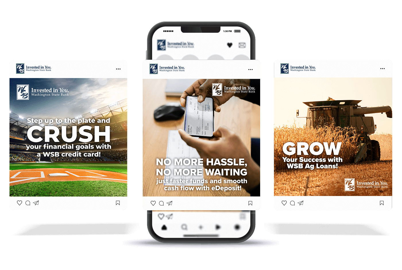 Washington State Bank Social Media Mockup